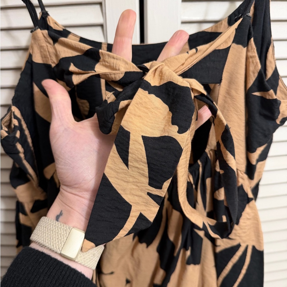 a new day Black and Tan Floral Maxi Dress - Picture 3 of 4